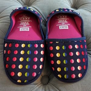 BUILT NY fold & go travel slippers S 6 7